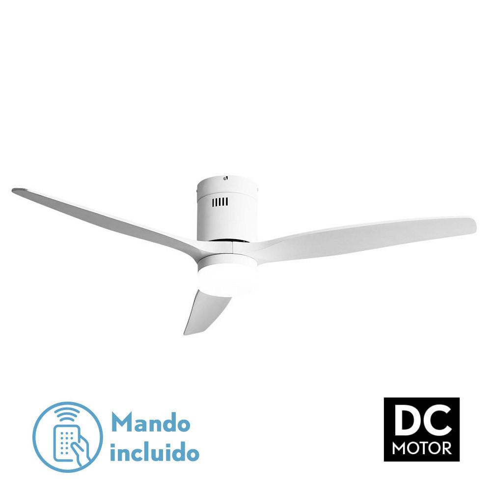 ventil 18w Dc Aguilon Blanco 3 Aspas Blancas 5 Velocidades C/remoto Temporizador 34x132 D