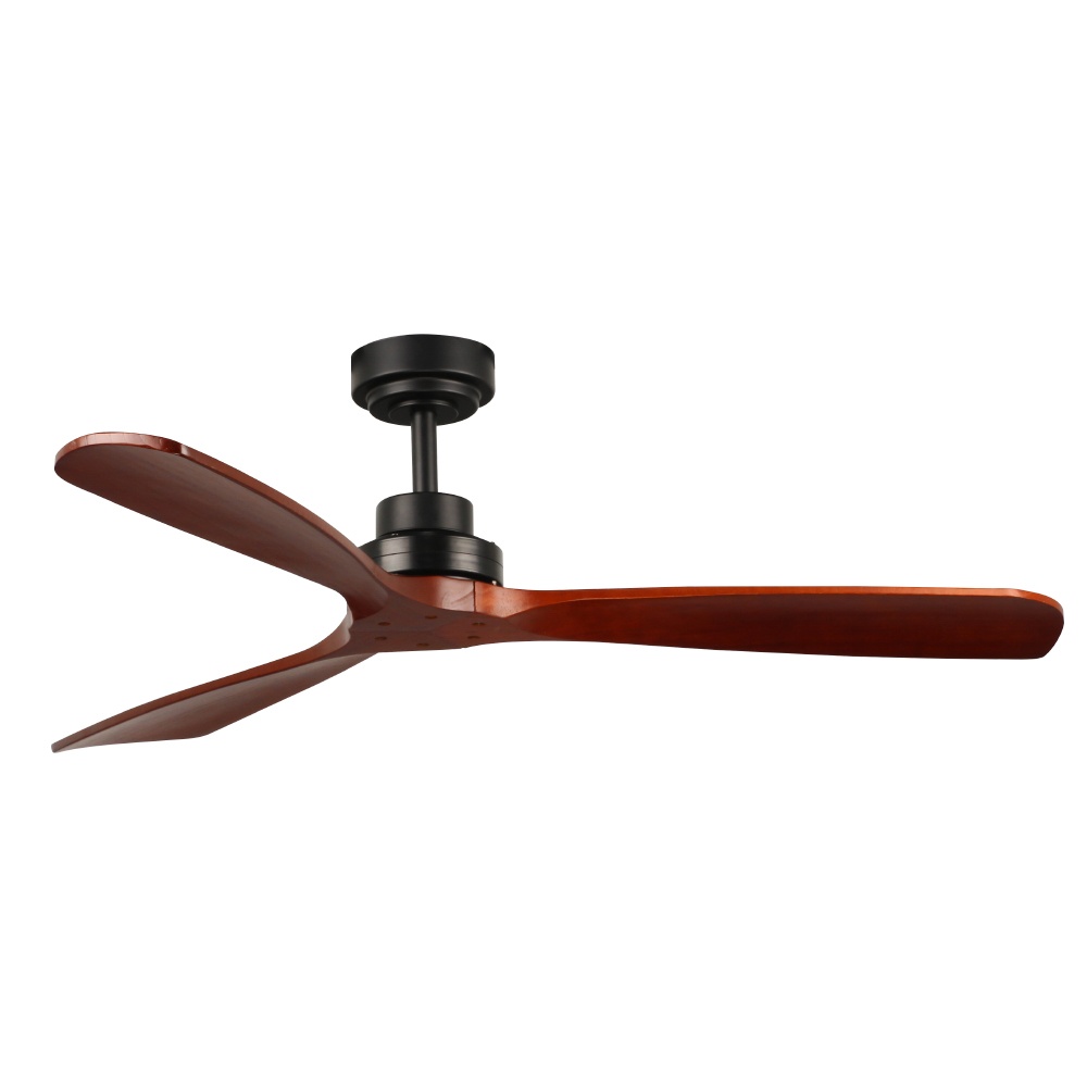 ventilador de techo con iluminación led, control remoto, 3 velocidades y diseño moderno, ideal para refrescar y decorar espacios interiores.