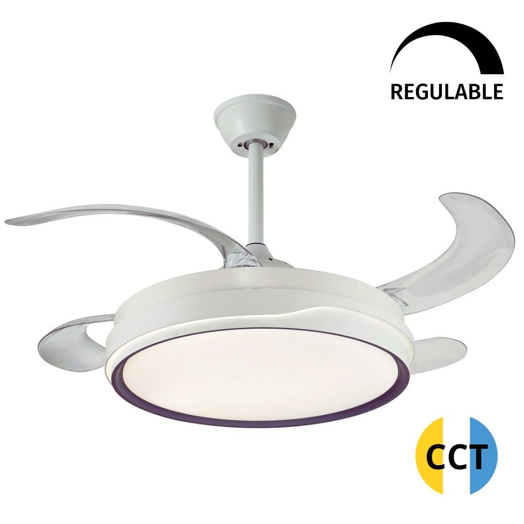 vENTILADOR 60W 1100Ø CCT BLANCO GRIS MONZA    