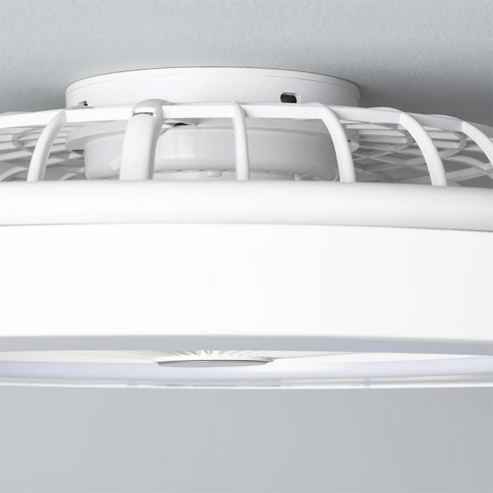 ventilador 42w y 20w en blanco, ideal para refrescar espacios y mejorar la circulación del aire en el hogar o la oficina.