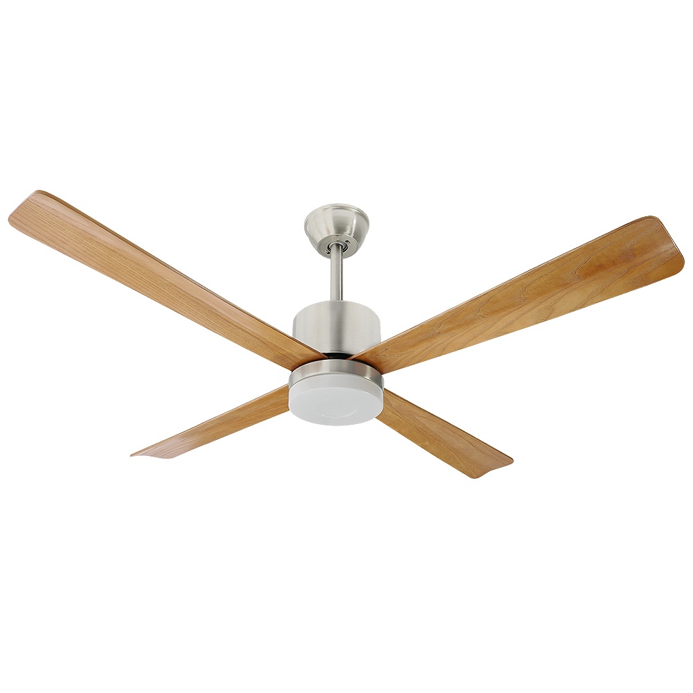 ventilador de techo led con control cct y soporte, ideal para iluminar y ventilar espacios interiores.