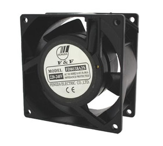 ventilador 80x80, 220VAC,cojinetes fricc