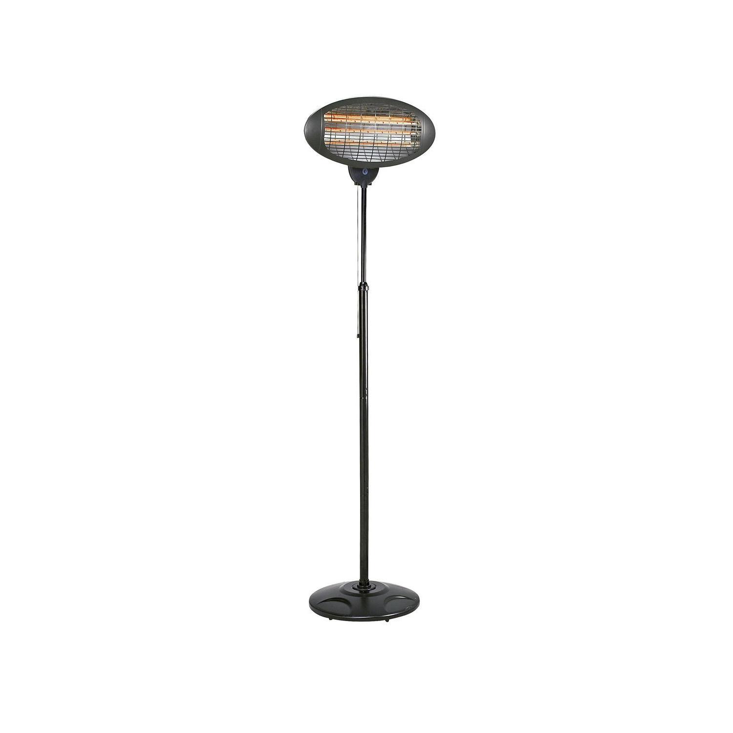 estufa exterior Kuken, eficiente y versátil, con potencias ajustables de 650/1350/2000W. Ideal para calentar tus espacios al aire libre en cualquier ocasión. Crea un ambiente acogedor.