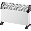 convector 2000w blanco y negro 39 x 53 cm, convector 3 potencias regulables, con protección sobrecalentamientos